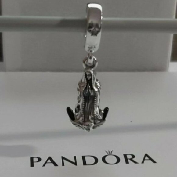 AUTHENTIC PANDORA STERLING SILVER Virgin of Guadalupe Motif Dangle 799646C01 - Picture 5 of 12